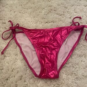 Wet Seal Metallic Pink Swim Bottoms